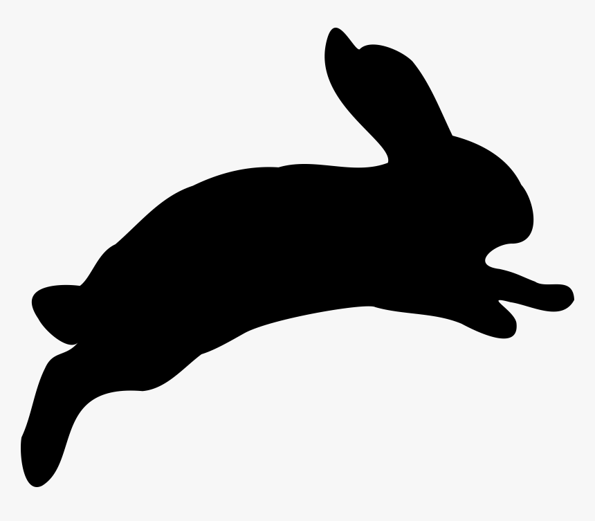 Hare Easter Bunny Bugs Bunny Rabbit Clip Art - Rabbit Silhouette Png, Transparent Png, Free Download