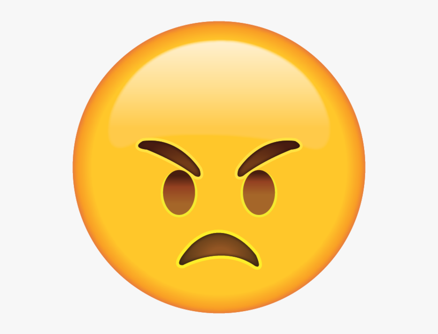 Angry Face Transparent - Angry Emoji, HD Png Download, Free Download