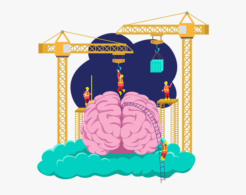 Illustration Of The Brain Undergoing Neuroplasticity - Illustration, HD Png Download, Free Download