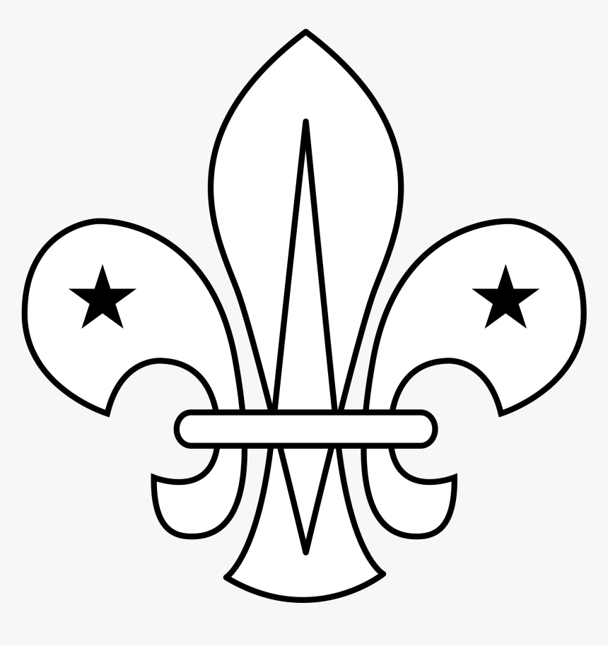 Filewikiproject Scouting Fleur De Lis Outline - Flor De Lis Scout Png, Transparent Png, Free Download
