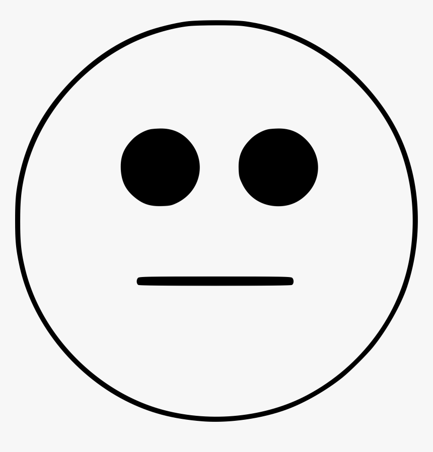 Clip Art Neutral Emoji Black And - Horizon Observatory, HD Png Download, Free Download