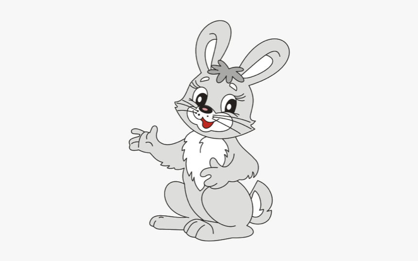 Vector Rabbit Baby Bunny - Coniglietto Da Stampare E Colorare, HD Png Download, Free Download