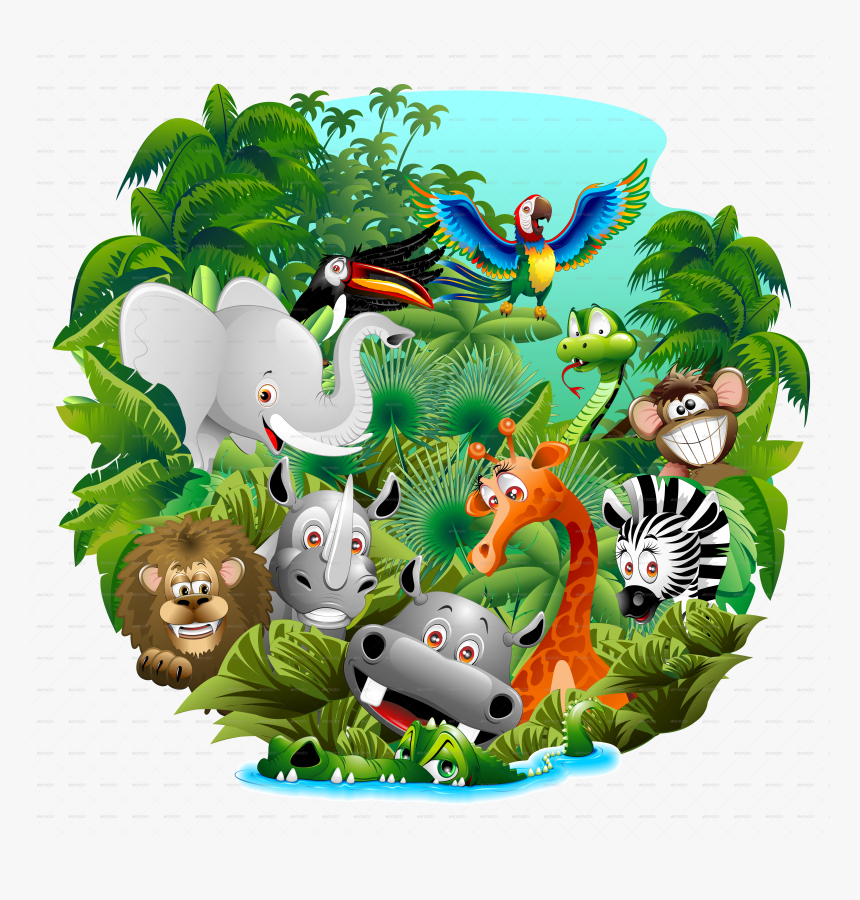 Wild Animal Cartoon Free, HD Png Download, Free Download