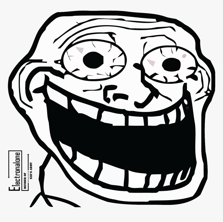 Download And Use Troll Face Png Clipart - Troll Face Funny, Transparent Png, Free Download