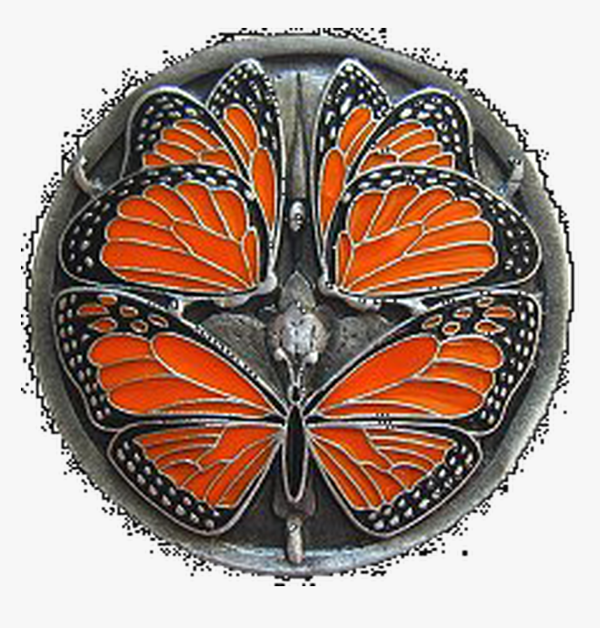 Finish Pewter Enameled - Monarch Butterfly, HD Png Download, Free Download