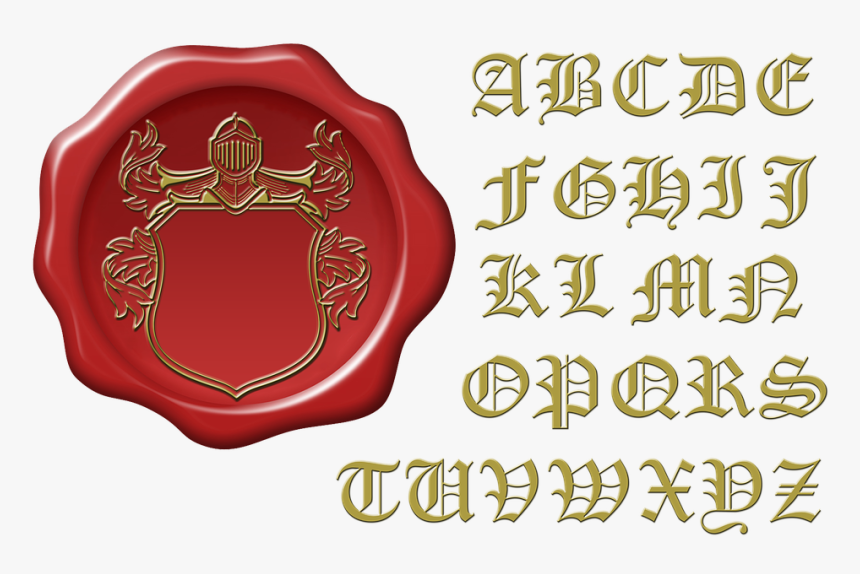 Seal, Wax Seal, Coat Of Arms, Initials, Red - Emblem, HD Png Download, Free Download