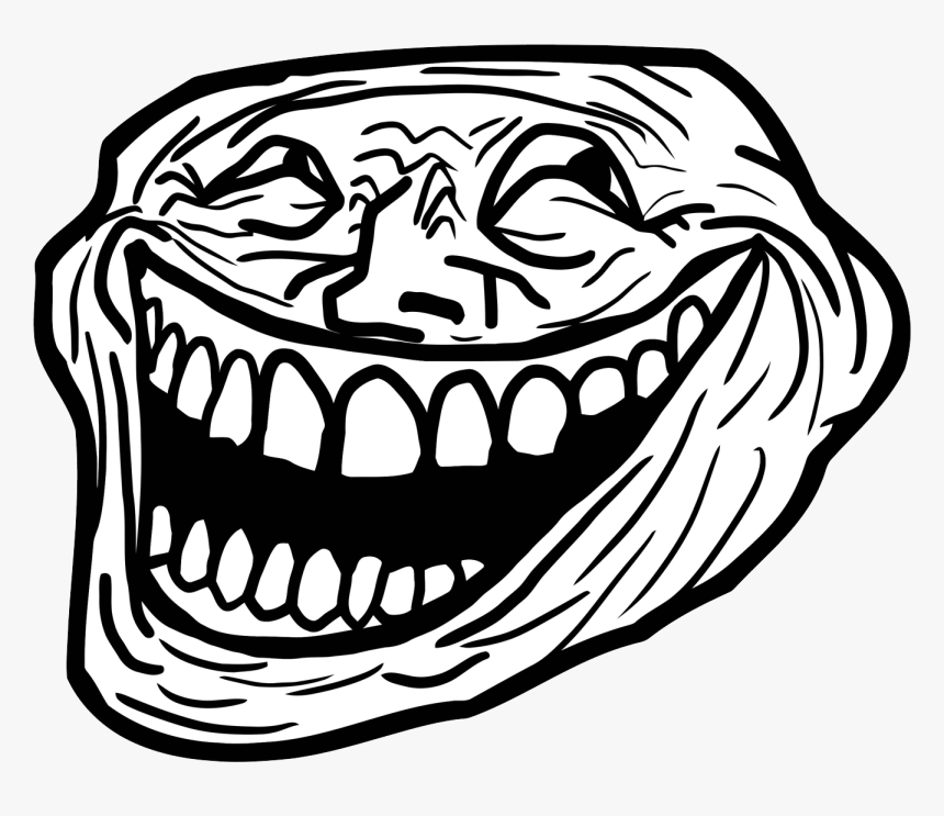 #troll #trolling #trollface #face #meme#freetoedit - Troll Face Png, Transparent Png, Free Download