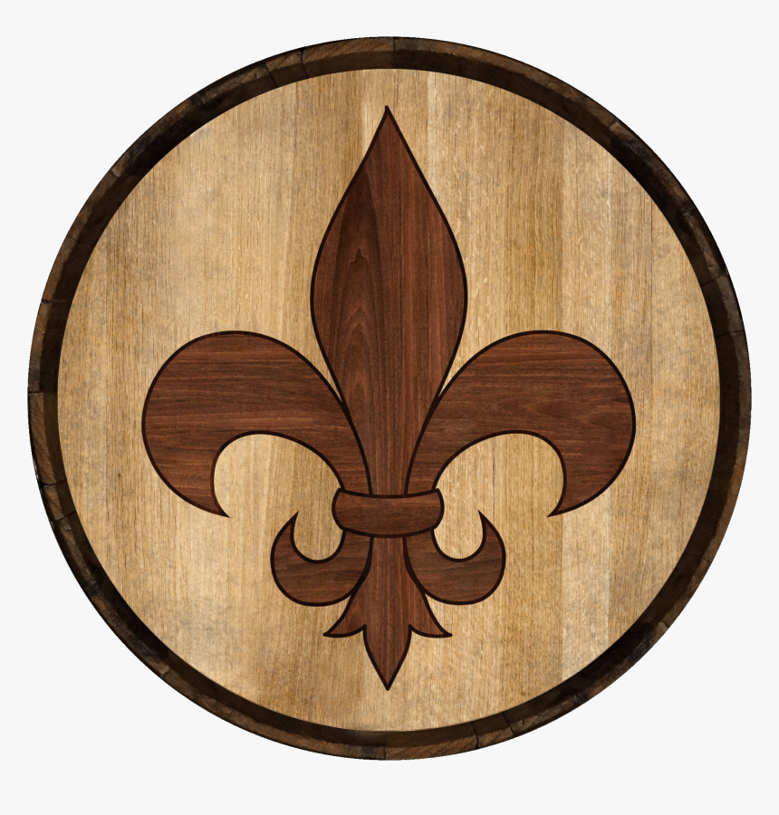 Fleur De Lis Barrel Head - Flor De Liz, HD Png Download, Free Download