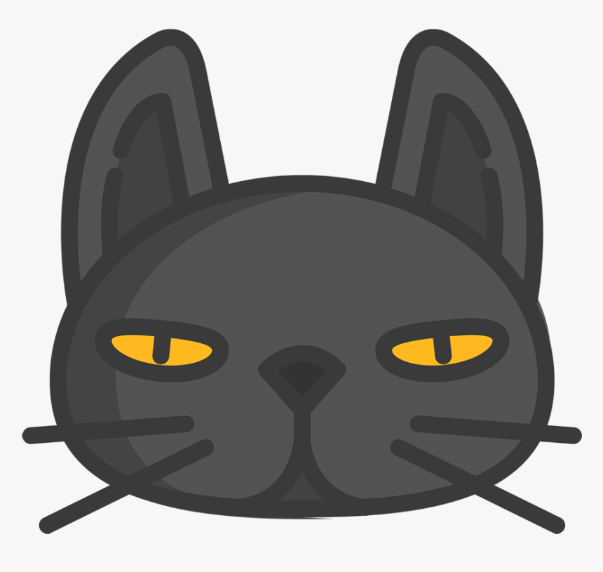 Black Cat Vector Icon - Black Cat, HD Png Download, Free Download