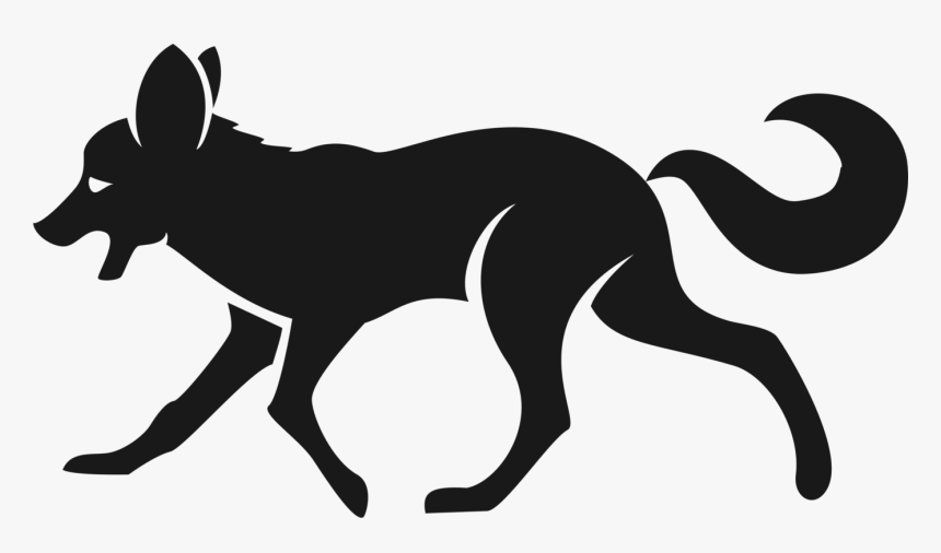 Wildlife,silhouette,pack Animal - Fox Logo Vector Silhouette, HD Png Download, Free Download