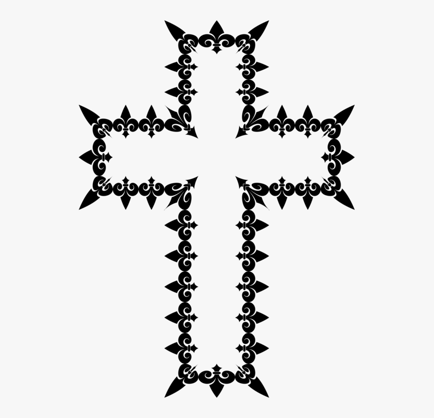 Symbol,cross,fleurdelis - Cross, HD Png Download, Free Download