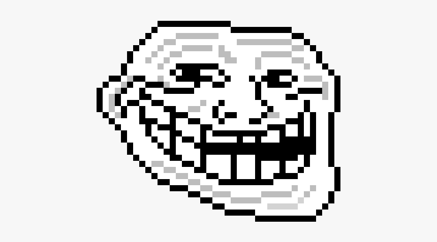 Troll Face Pixel Png, Transparent Png, Free Download