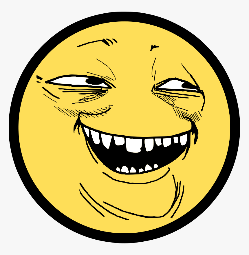 Troll Face Smile - Trollface Smile, HD Png Download, Free Download