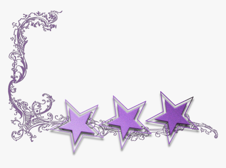 Transparent Stars Border Clipart - Purple Pink Border Png, Png Download, Free Download