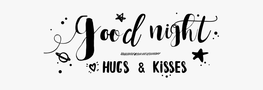 Good Night Typography Stickers For Imessage Messages - Good Night Sticker Png, Transparent Png, Free Download