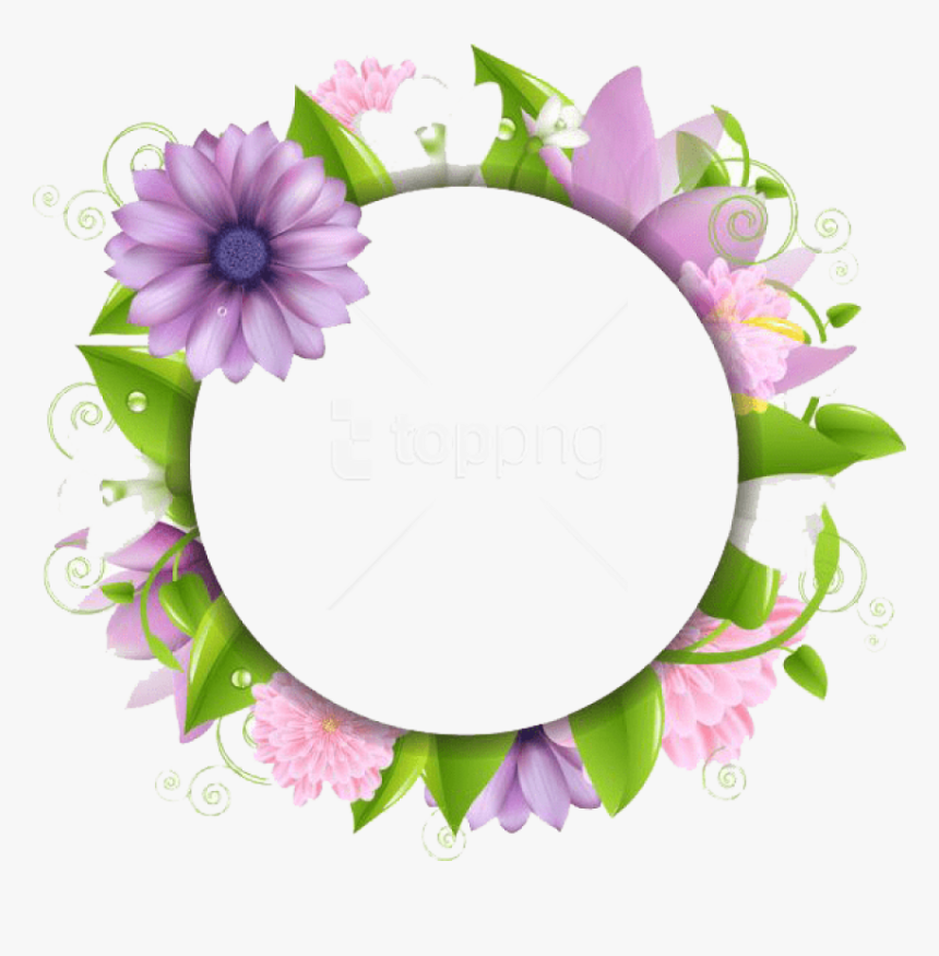 Free Png Flowers Borders Picture Png - Flower Border Vector Png, Transparent Png, Free Download