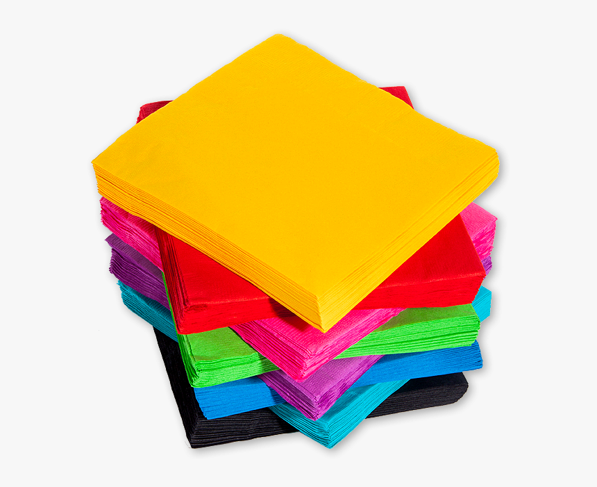 Color Paper Napkin Png , Png Download - Napkin Colour Tissue Paper, Transparent Png, Free Download