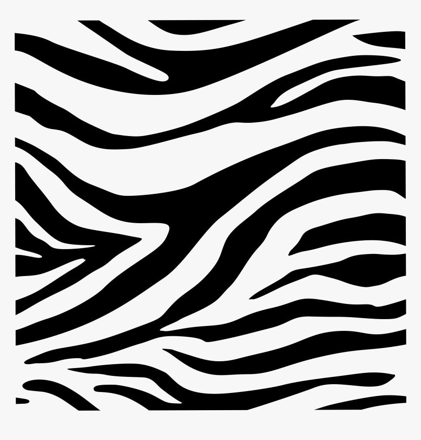 Napkin Paper Black Zebra Animal Print Cheetah Clipart - Zebra Print Black And White, HD Png Download, Free Download