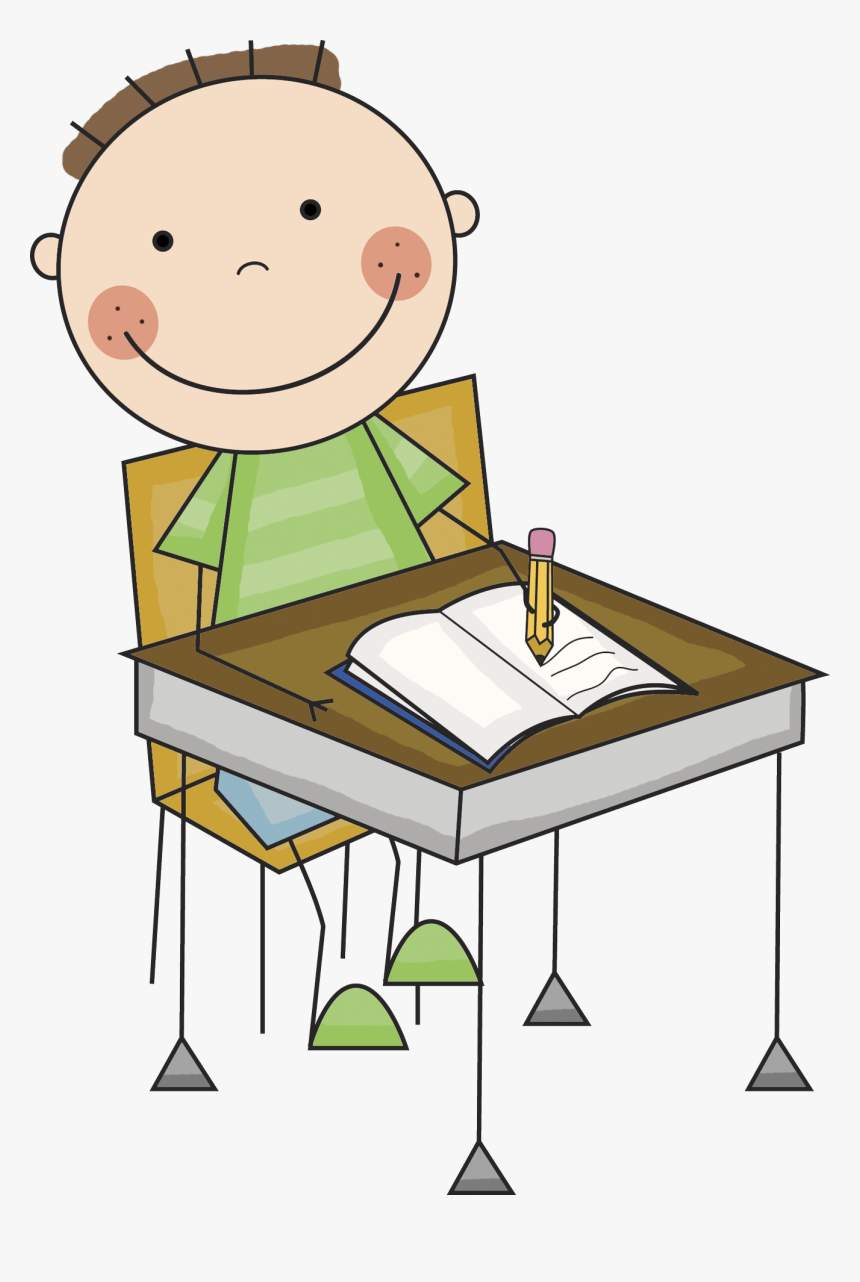 Kids Writing Clip Art Cliparts And Others Art Inspiration - Child Writing Clipart, HD Png Download, Free Download