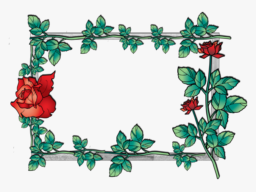 Hawaiian Flowers Borders And Frames - Border Hawaiian Flowers Png, Transparent Png, Free Download