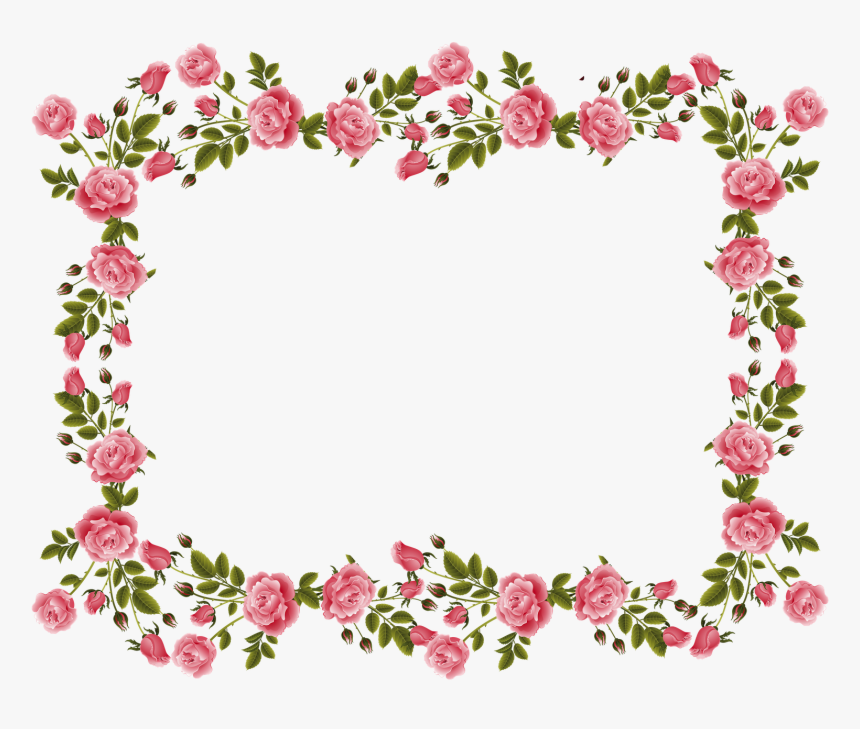 28 Collection Of Flower Border Clipart Png - Flower Images Border Landscape, Transparent Png, Free Download