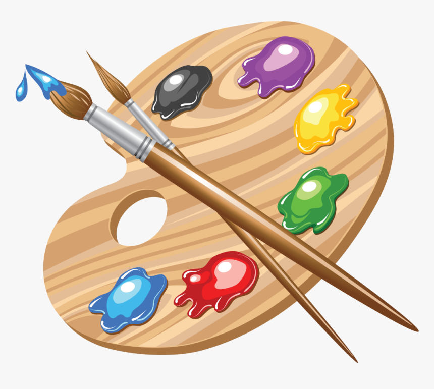 Palette Painting Art Clip - Art Palette, HD Png Download, Free Download