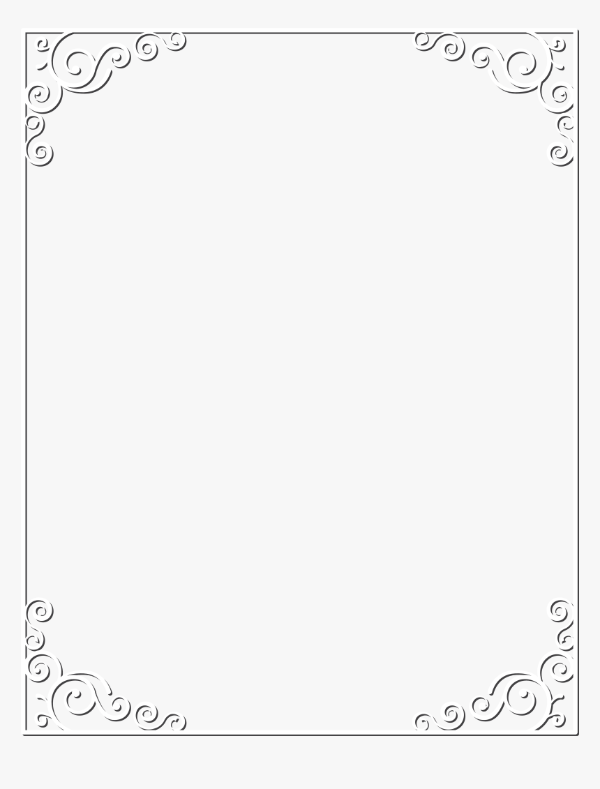 Black And White Border Png, Transparent Png, Free Download