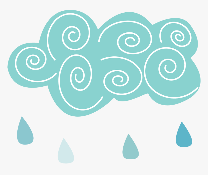 Transparent Rain Png - Cute Rainy Cloud Png, Png Download, Free Download