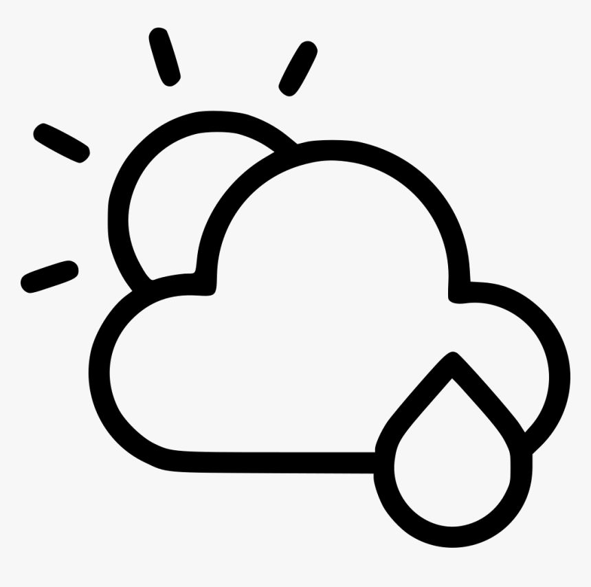 Weather Rain Cloud Clouds Cloudy Sun - Morning Icon, HD Png Download, Free Download