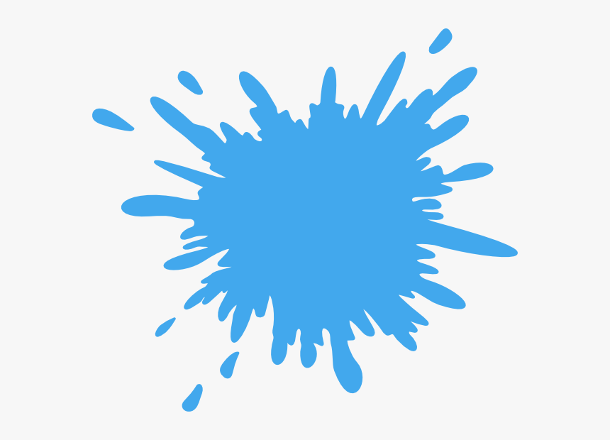 Splatter Clipart Colored Water - Vector Water Splash Png, Transparent Png, Free Download