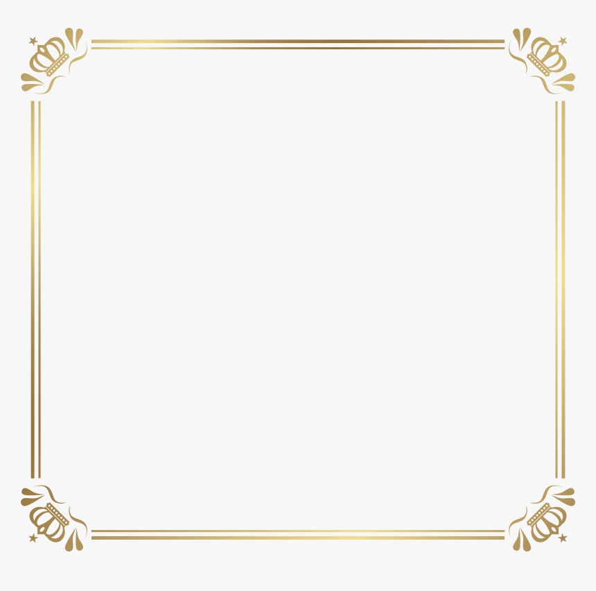 Frames And Borders Png - Border Clip Art Crown Png, Transparent Png, Free Download