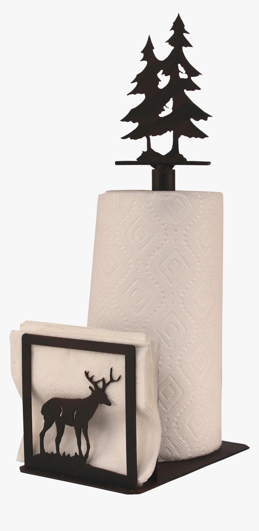 Iron Deer/tree Paper Towel And Napkin Holder - Christmas Tree, HD Png Download, Free Download