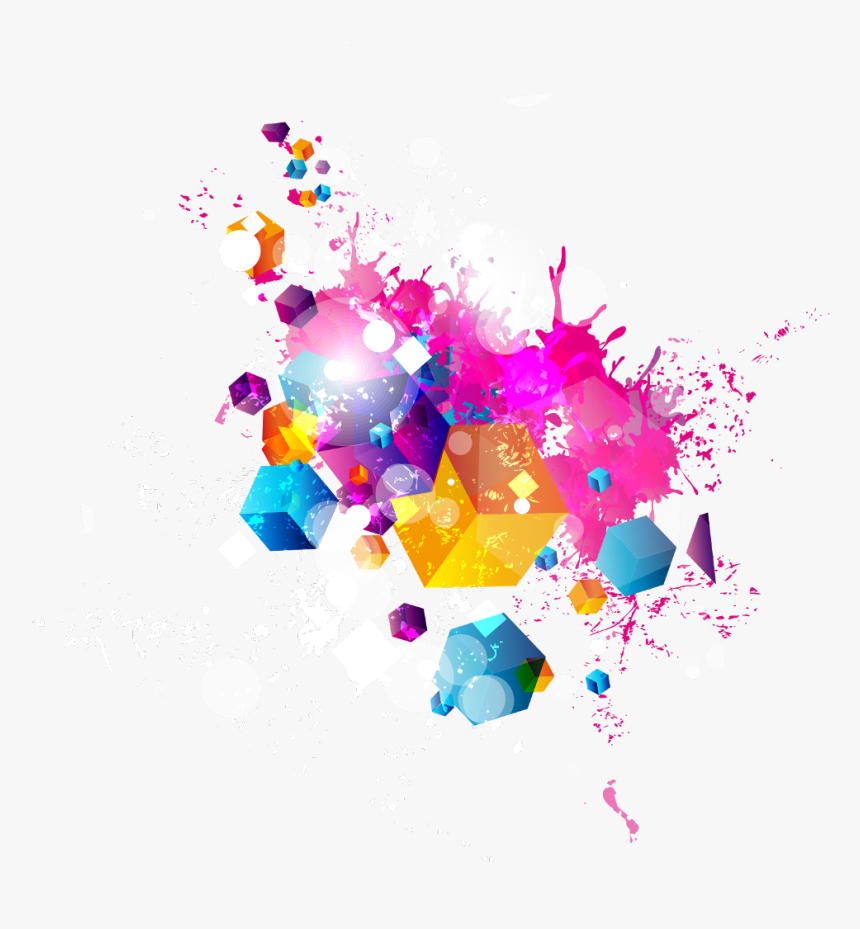 Transparent Splatter Paint Clipart - Background Asap Warna Warni, HD Png Download, Free Download