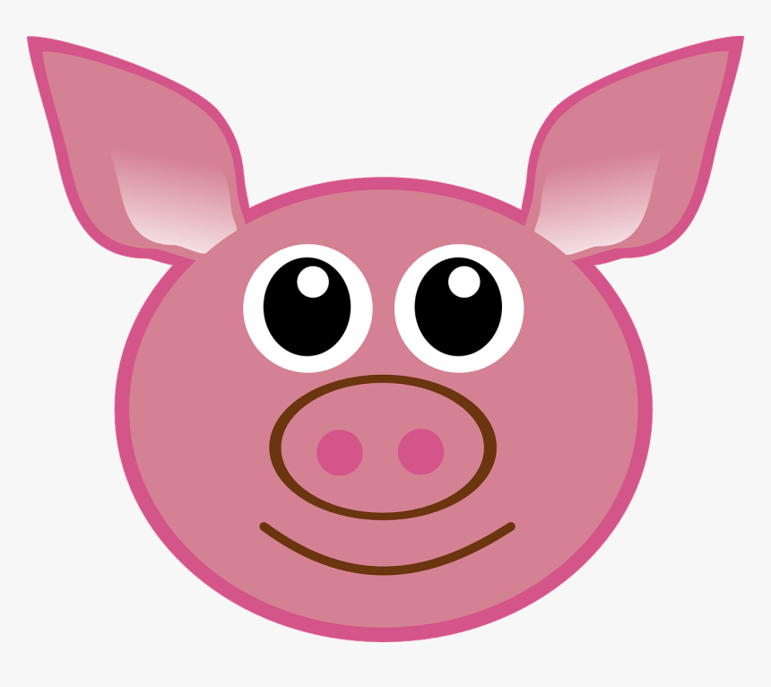 Cartoon Pig Face, HD Png Download, Free Download