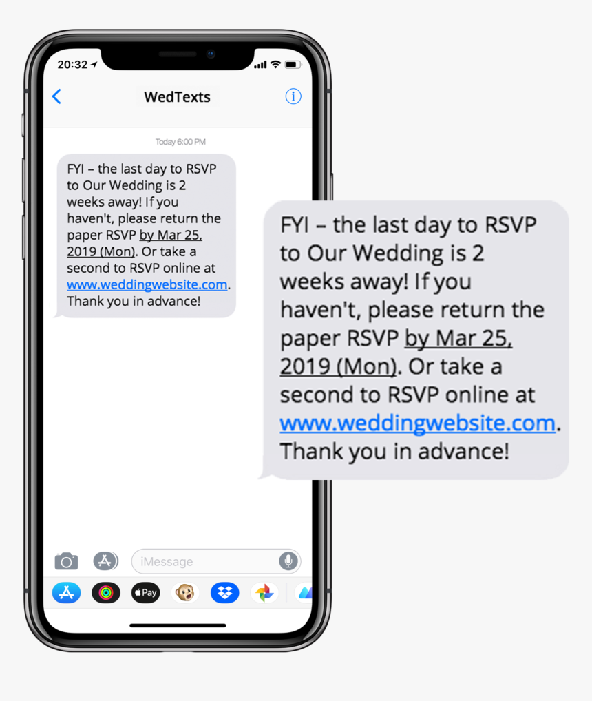 Wedding Text Messages - Payment Reminder Text Message Sample, HD Png Download, Free Download