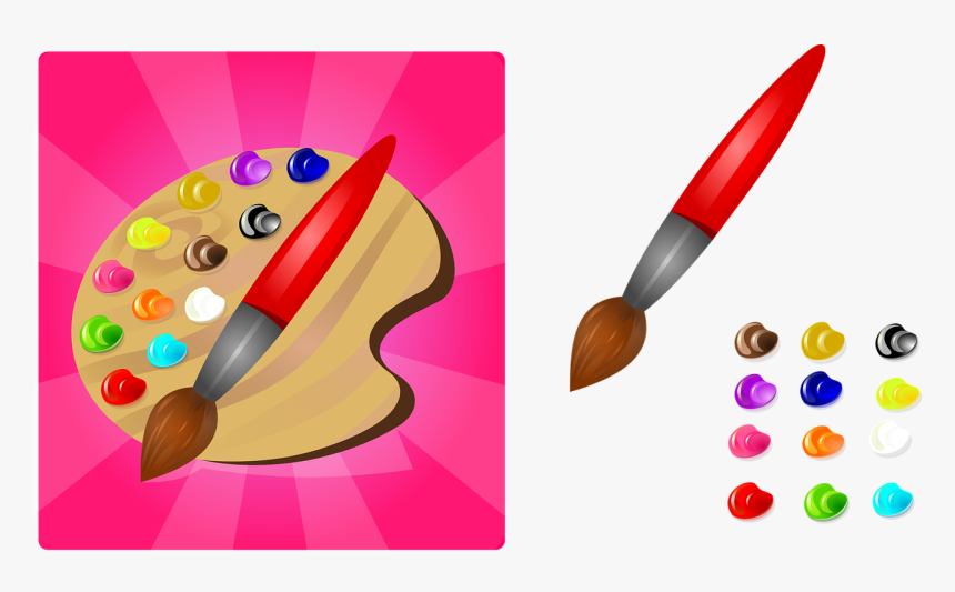 Transparent Paint Palette Clip Art - Palette, HD Png Download, Free Download