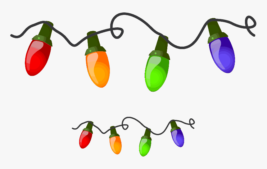 Holiday Clip Art Christmas - Cartoon Christmas Tree Lights, HD Png Download, Free Download