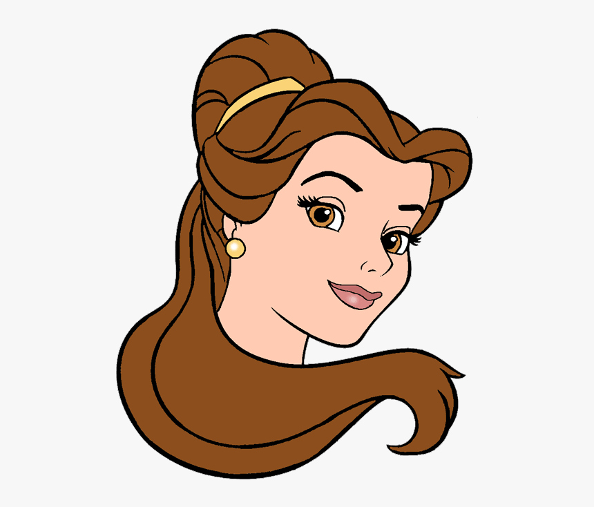 Free Stock Belle Clip Art Disney - Belle Face, HD Png Download - kindpng.