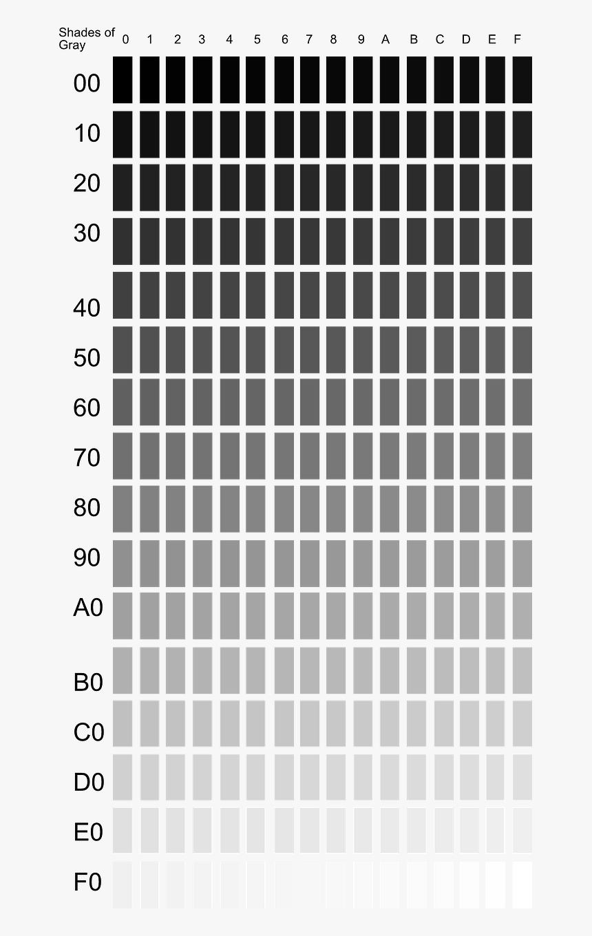 Color Palette Shades Design Free Picture - Shades Of Black Color Palette, HD Png Download, Free Download