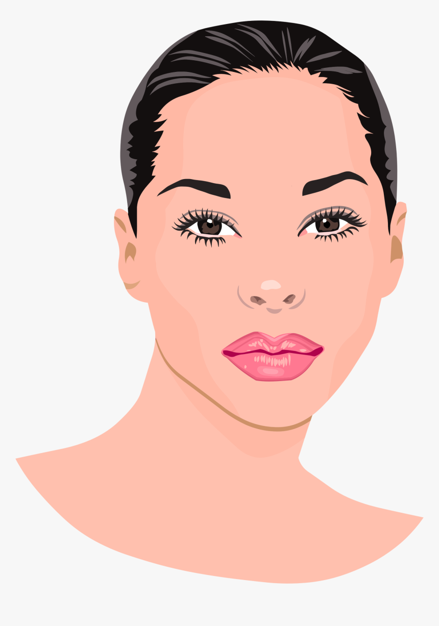 Portrait Woman Clip Art - Woman Portrait Clipart, HD Png Download, Free Download