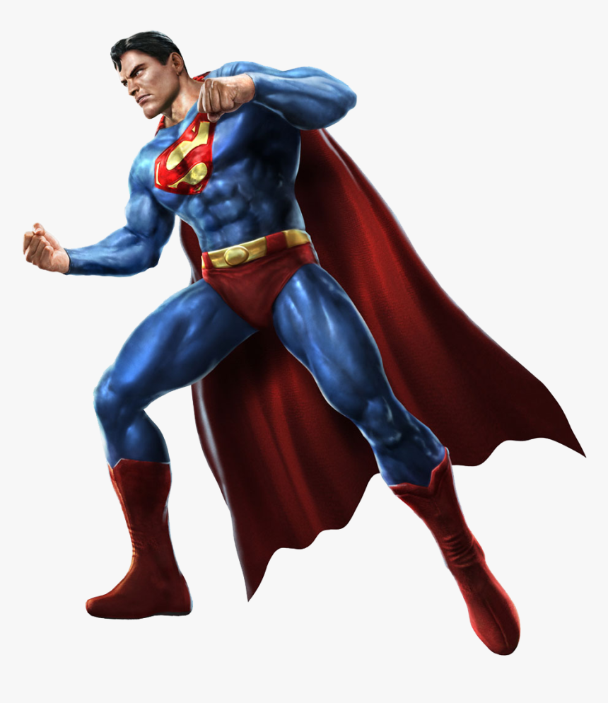 Superman Transparent Background - Kombat Vs Dc Universe Superman, HD Png Download, Free Download