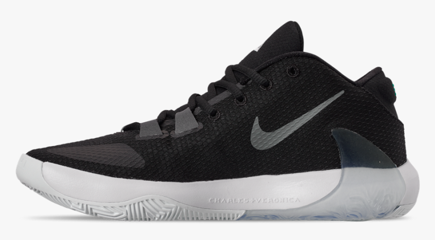 Nike Zoom Freak 1 Black White Lucid Green Bq5422-001 - Nike Charles Veronica, HD Png Download, Free Download