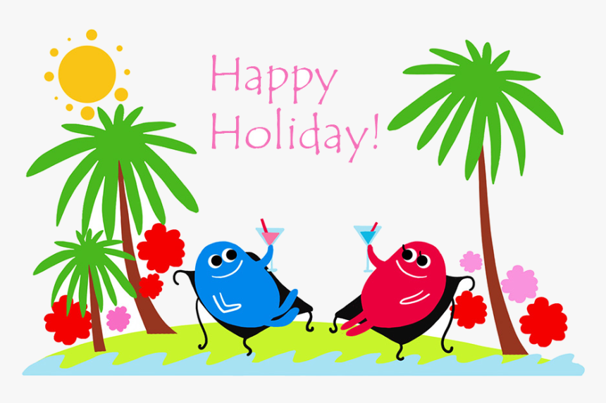 Holiday Happy Holidays Summer Clip Art Graphics Transparent - Happy Summer Holidays Clipart, HD Png Download, Free Download