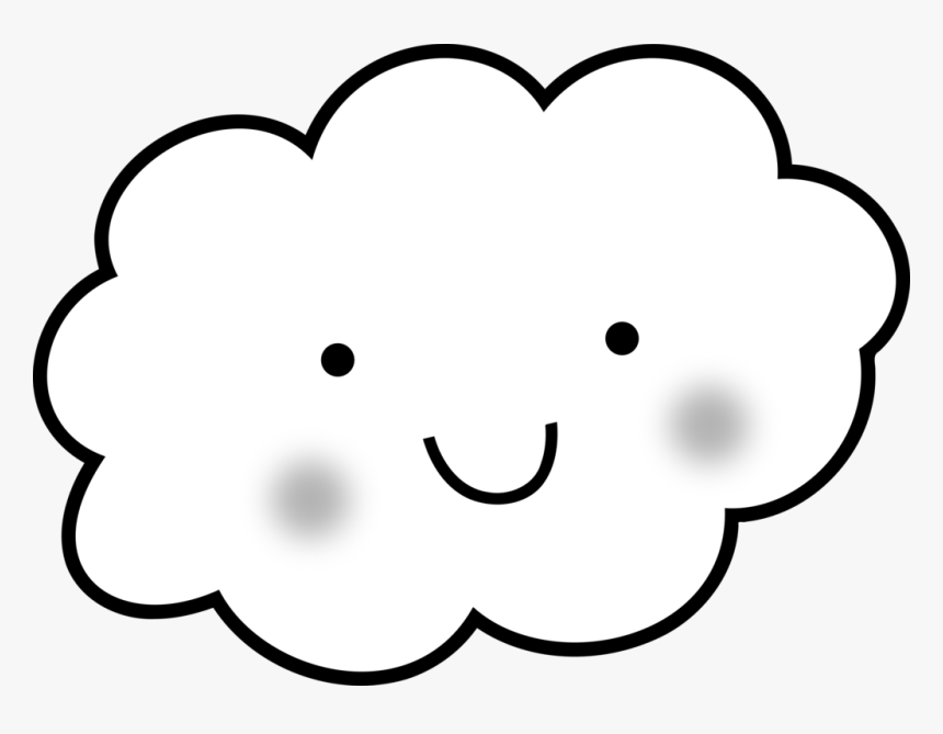 Cloud Clipart Drawing - Transparent Background Rain Clipart, HD Png Download, Free Download