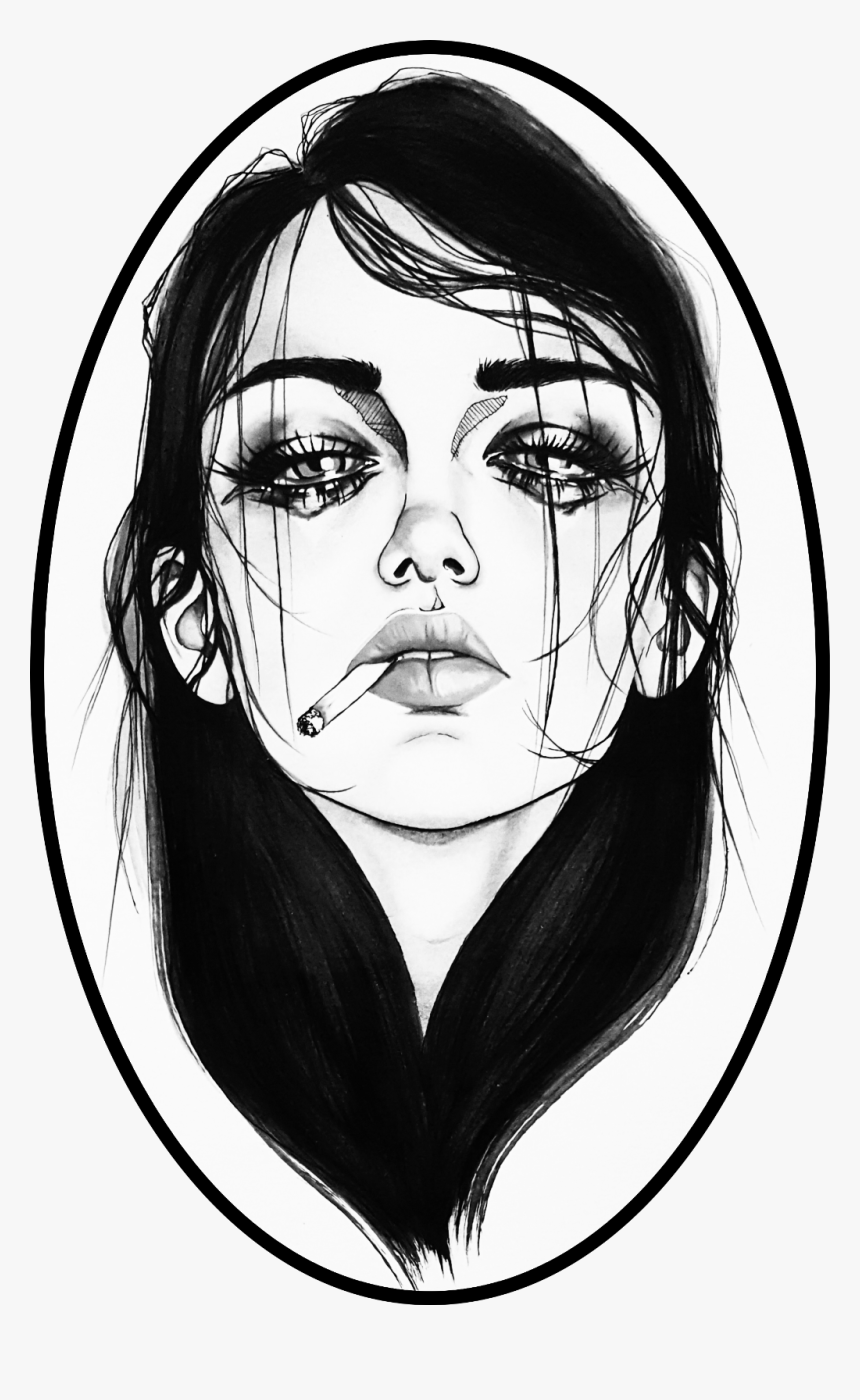 Depressing Sad Girl Drawings, HD Png Download, Free Download