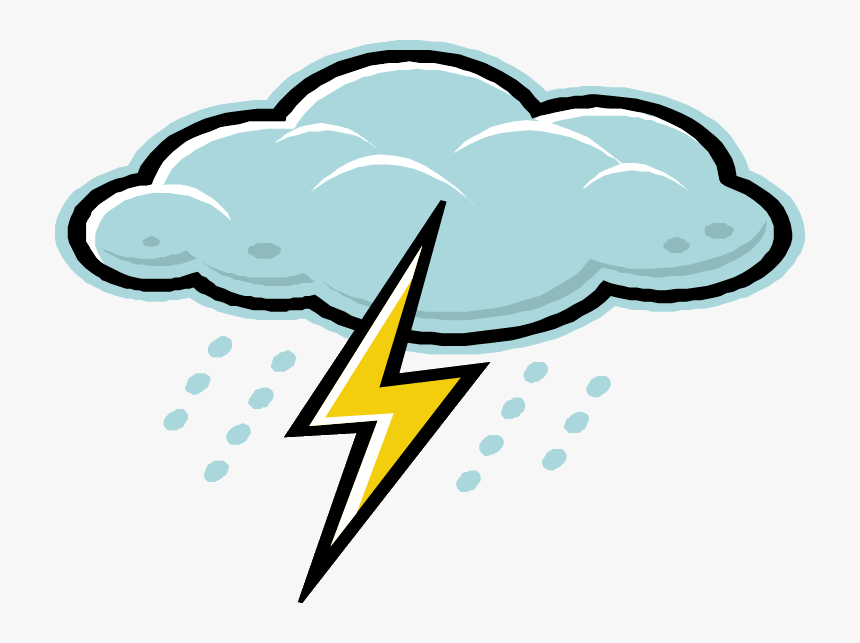 Lightning Bolt And Cloud Clipart Thunderstorm Lightning - Lightning Bolt And Cloud, HD Png Download, Free Download
