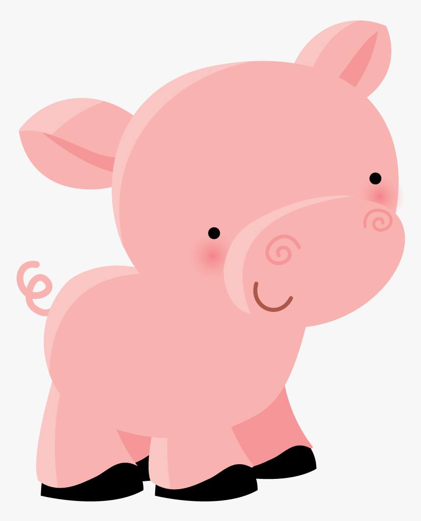 Pig Illustration, Farm Animals, Cute Animals, Farm - Animales De La Granja Png, Transparent Png, Free Download