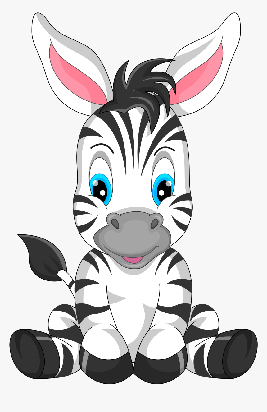 Cute Zebra Cartoon Png - Zebra Cartoon Png, Transparent Png, Free Download