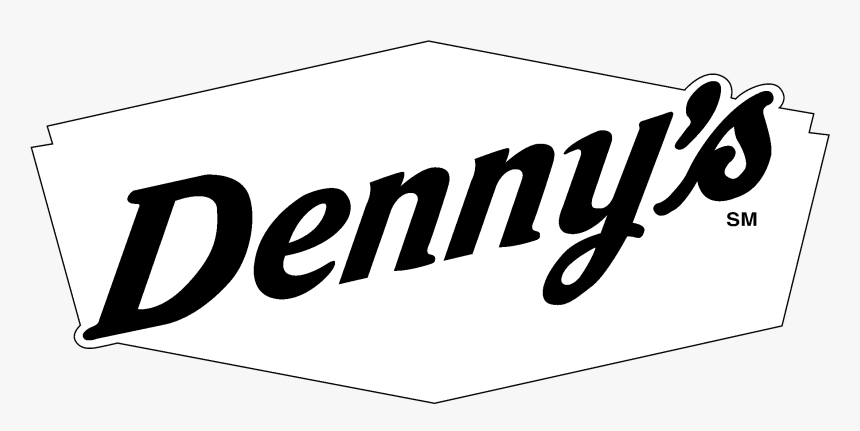 Denny"s Logo Black And White - Denny's Restaurant, HD Png Download, Free Download