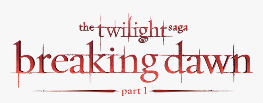 Twilight Breaking Dawn Part 1 Logo Png, Transparent Png, Free Download